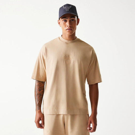 New Era Chicago Bulls NBA Washed Beige Box T-Shirt