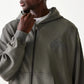 New Era LA Lakers NBA Washed Grey Full Zip Hoodie