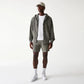 New Era LA Lakers NBA Washed Grey Full Zip Hoodie