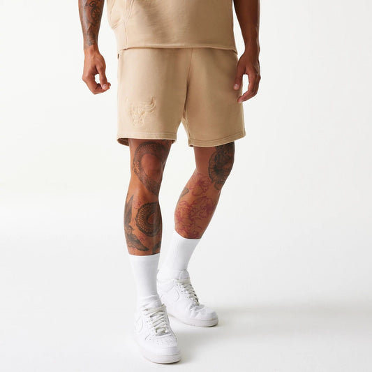 New Era Chicago Bulls NBA Washed Beige Shorts