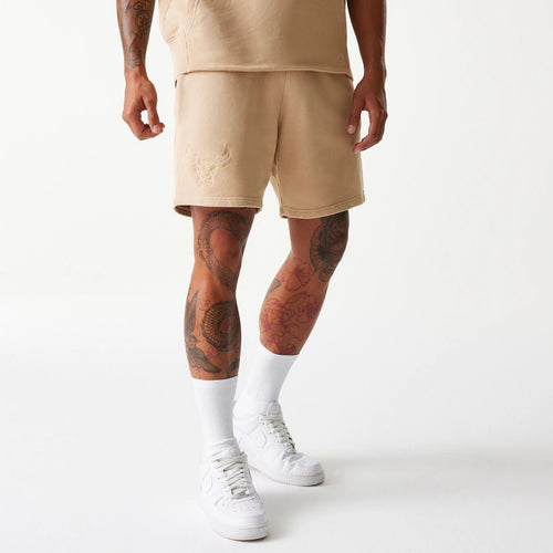 New Era Chicago Bulls NBA Washed Beige Shorts