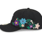 New Era New York Yankees Tonal Floral Black Pre-curved 59FIFTY Fitted Cap