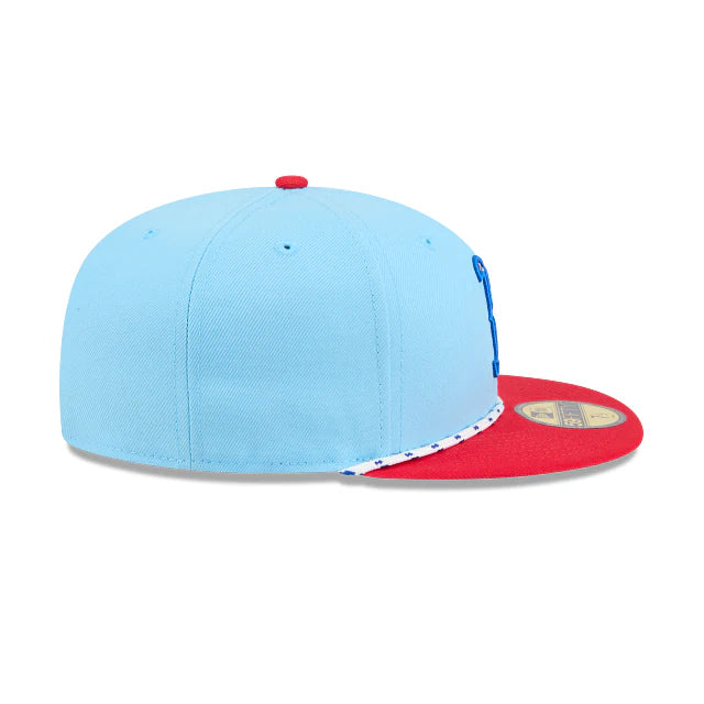 New Era Boston Red Sox MLB 4th Of July '25  Light Blue/red 59FIFTY Fitted Cap