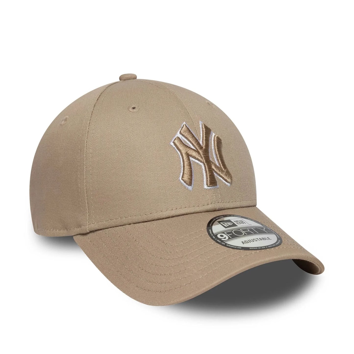 New Era New York Yankees MLB Outline Pastel Brown 9FORTY Adjustable Cap