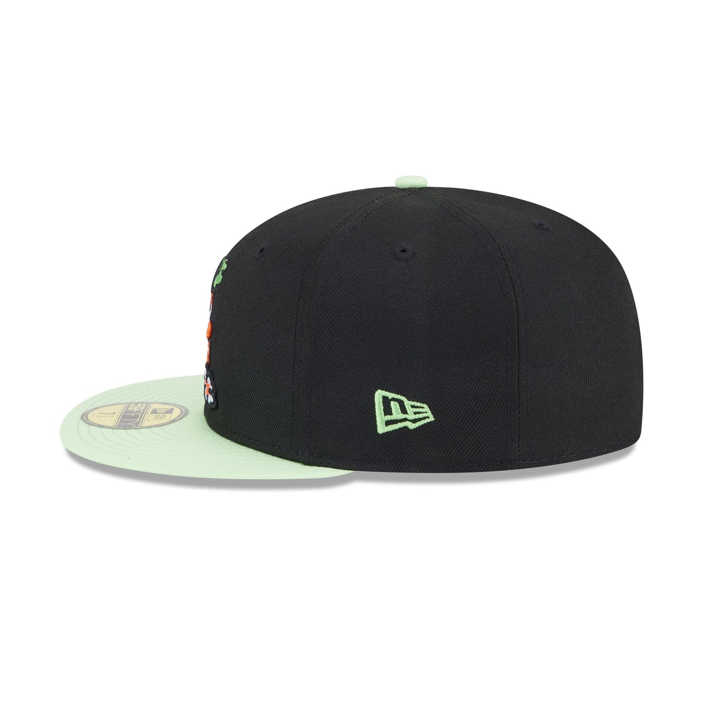 New Era Montgomery Biscuits Black Theme Nights 59FIFTY Fitted Hat