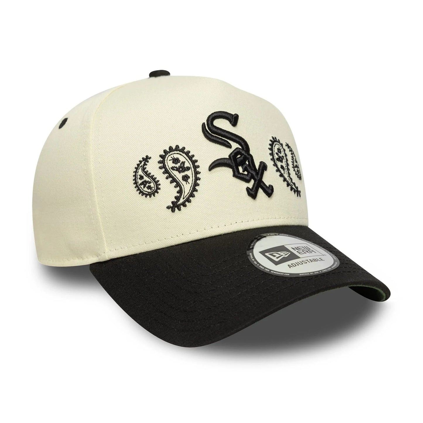NEW ERA Chicago White Sox MLB Paisley White 9FORTY E-Frame Adjustable Cap