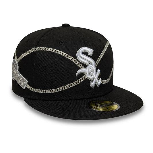 New Era Chicago White Sox MLB Chain Wrap Black 59FIFTY Fitted Cap