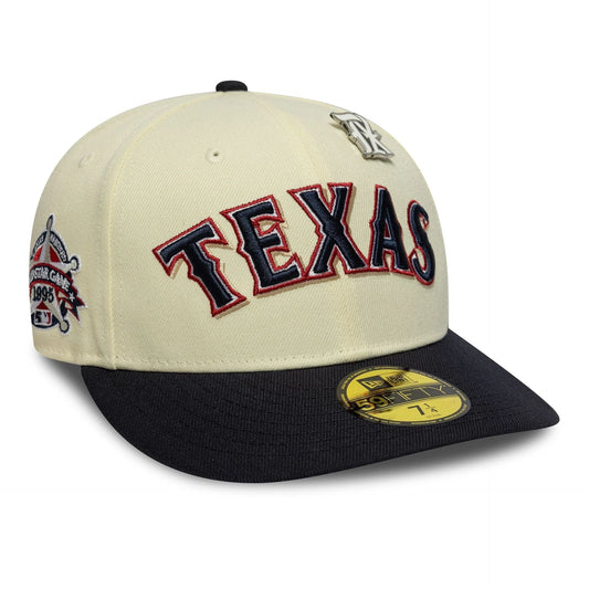 New Era Texas Rangers MLB All Star Game Pin Cream 59FIFTY Fitted Cap