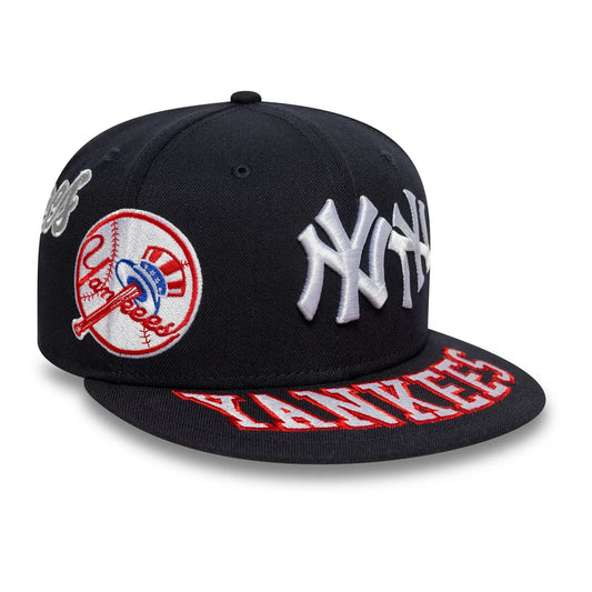New Era New York Yankees MLB All Over Navy 59FIFTY Fitted Cap