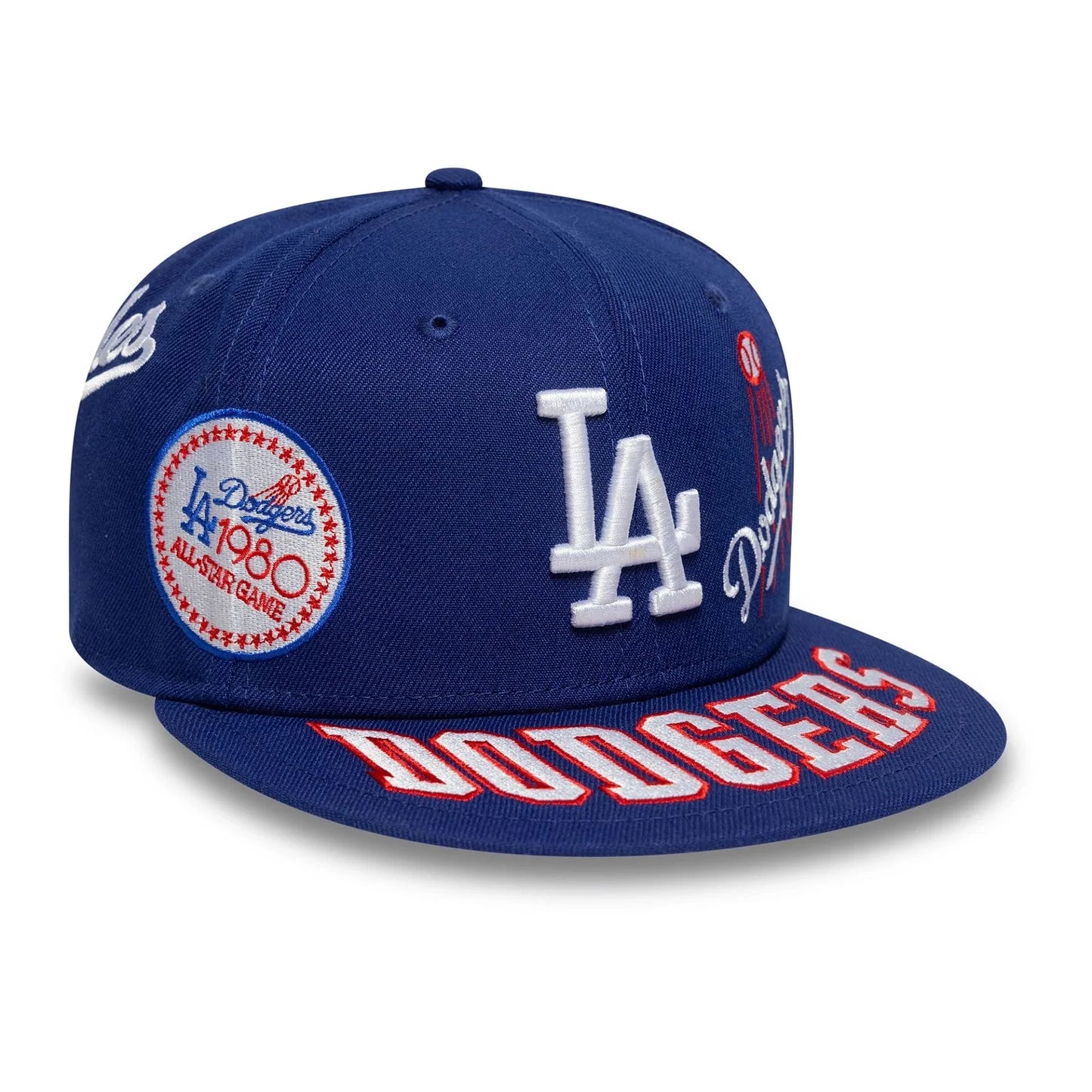 New Era LA Dodgers MLB All Over Dark Blue 59FIFTY Fitted Cap