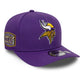 NEW ERA Minnesota Vikings NFL Patch Purple 9SEVENTY Stretch-Snap Adjustable Cap