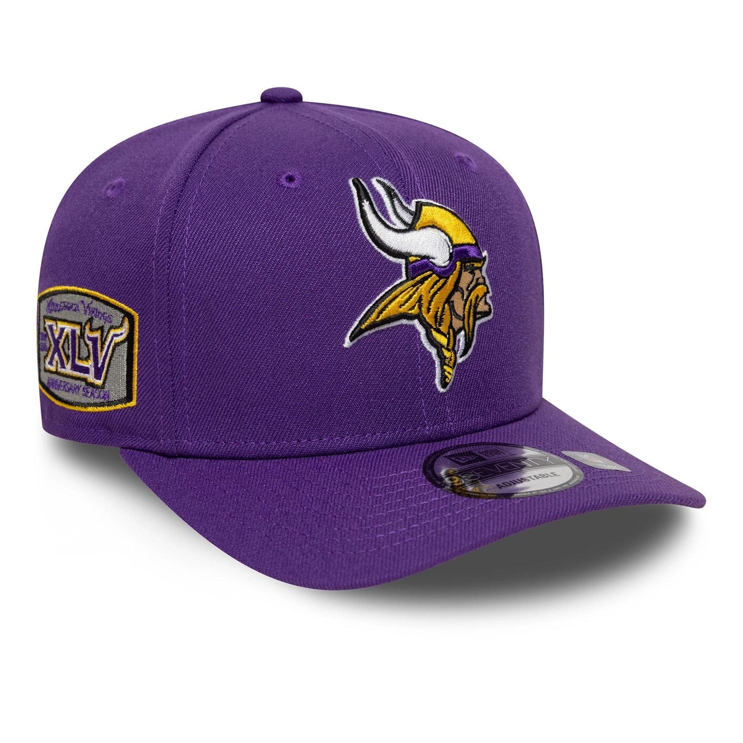 NEW ERA Minnesota Vikings NFL Patch Purple 9SEVENTY Stretch-Snap Adjustable Cap