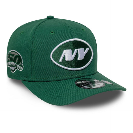 NEW ERA New York Jets NFL Patch Green 9SEVENTY Stretch-Snap Adjustable Cap