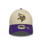 NEW ERA Minnesota Vikings NFL Wordmark Cream 9FORTY Adjustable Cap