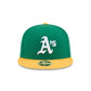 NEW ERA Oakland Athletics MLB 2025 Hall Of Fame Green/Yellow 59FIFTY Fitted Cap