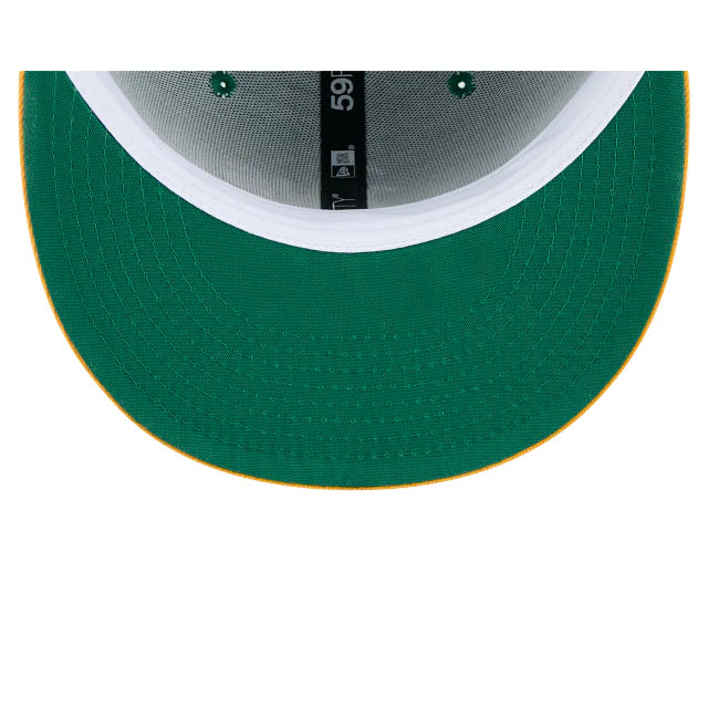 NEW ERA Oakland Athletics MLB 2025 Hall Of Fame Green/Yellow 59FIFTY Fitted Cap