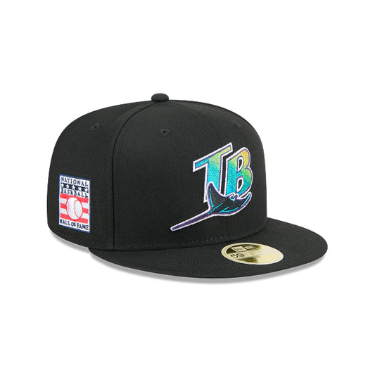 NEW ERA Tampa Bay Rays MLB 2025 Hall Of Fame Black 59FIFTY Fitted Cap
