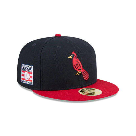 NEW ERA St. Louis Cardinals MLB 2025 Hall Of Fame Navy Blue 59FIFTY Fitted Cap