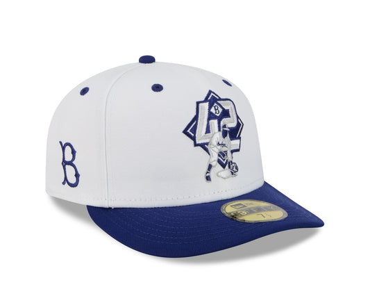 NEW ERA Brooklyn Dodgers Jackie Robinson Player Pre Curved 59FIFTY Fitted