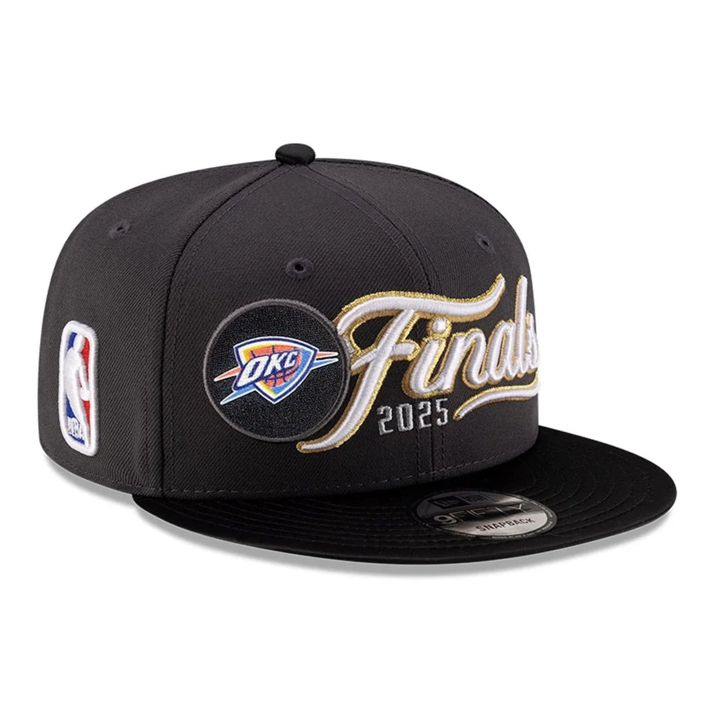 New Era NBA Conference Finals 2025 Oklahoma City Thunder Dark Grey 9FIFTY Snapback Cap