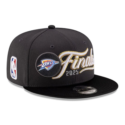 New Era NBA Conference Finals 2025 Oklahoma City Thunder Dark Grey 9FIFTY Snapback Cap