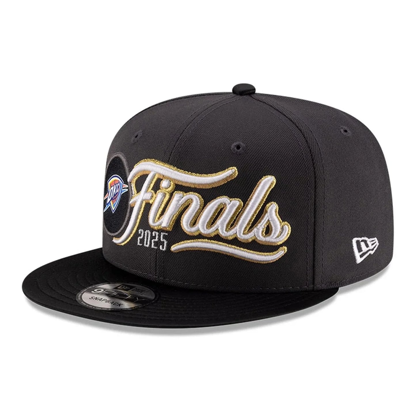 New Era NBA Conference Finals 2025 Oklahoma City Thunder Dark Grey 9FIFTY Snapback Cap