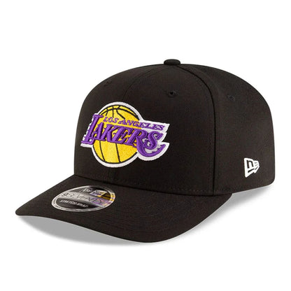 NEW ERA LA Lakers NBA Team Black 9SEVENTY Stretch Snap Adjustable Cap