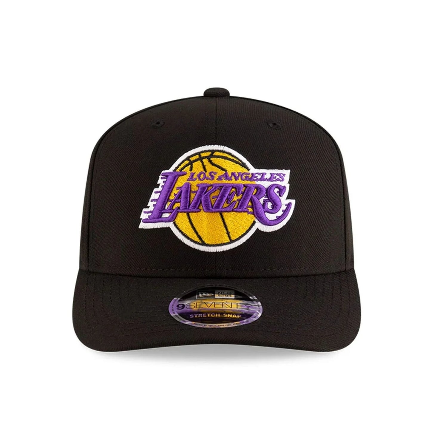 NEW ERA LA Lakers NBA Team Black 9SEVENTY Stretch Snap Adjustable Cap