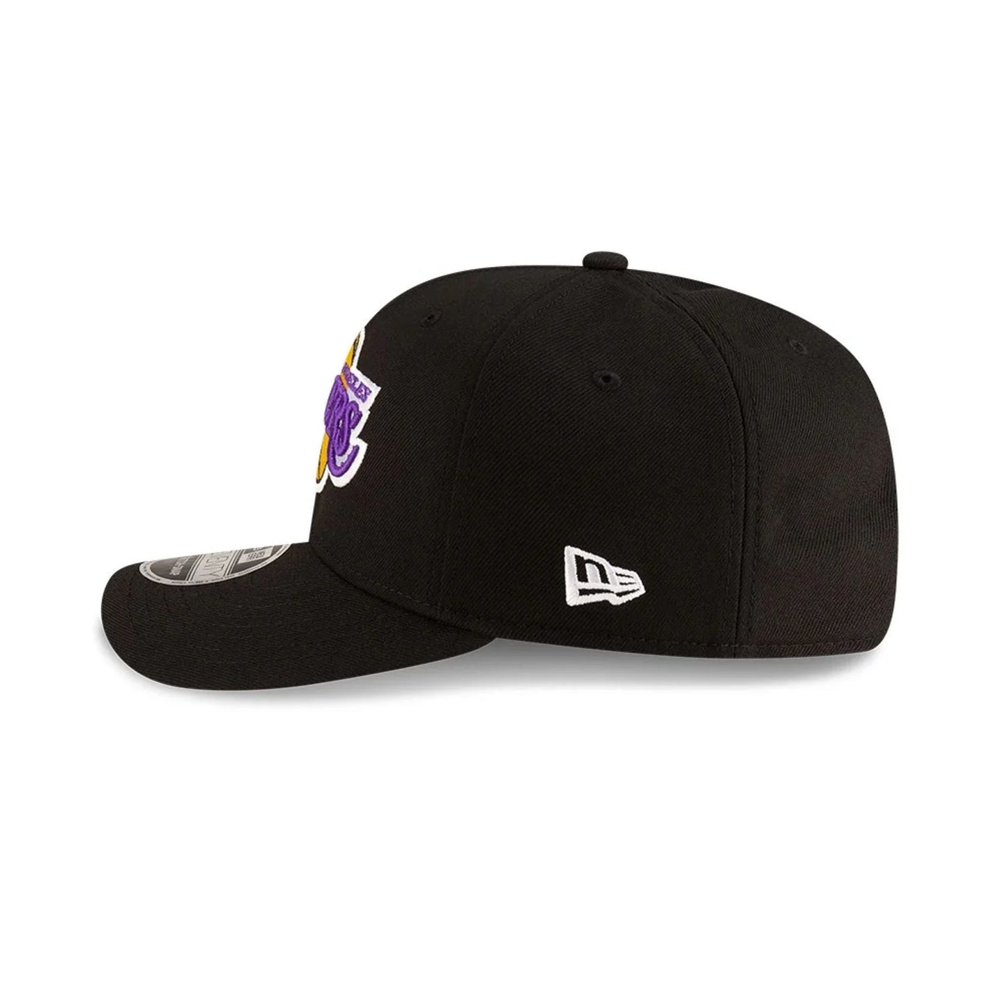 NEW ERA LA Lakers NBA Team Black 9SEVENTY Stretch Snap Adjustable Cap
