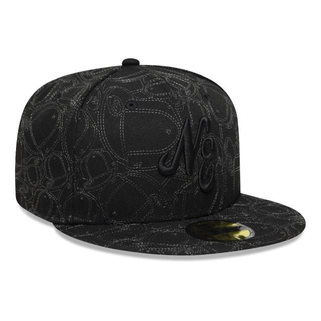 NEW ERA New Era Black AOP 59FIFTY Fitted Cap