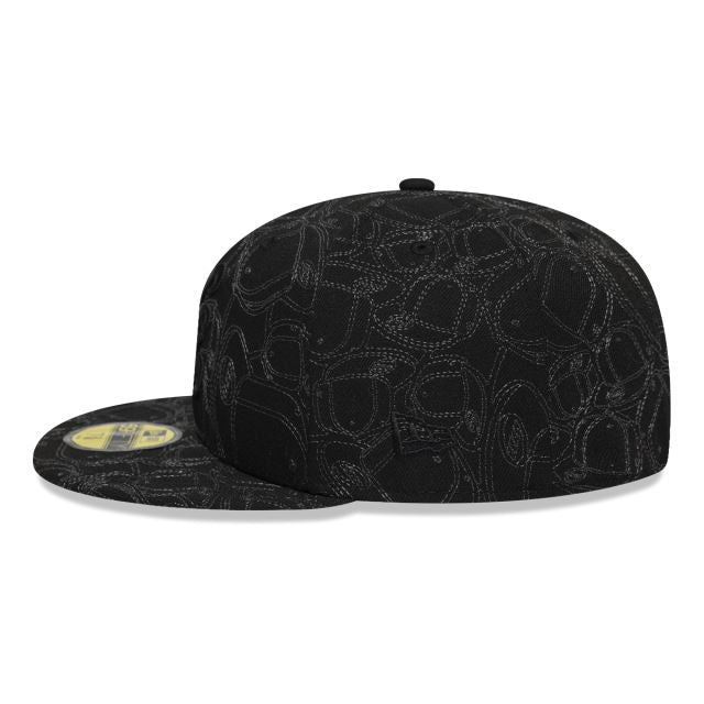 NEW ERA New Era Black AOP 59FIFTY Fitted Cap