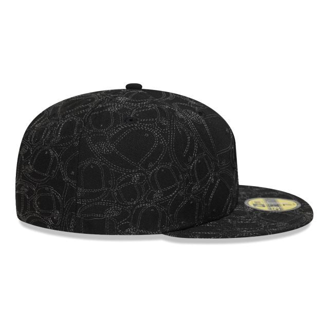 NEW ERA New Era Black AOP 59FIFTY Fitted Cap