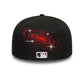 NEW ERA LA Dodgers MLB Planet Icon Black 59FIFTY Fitted Cap