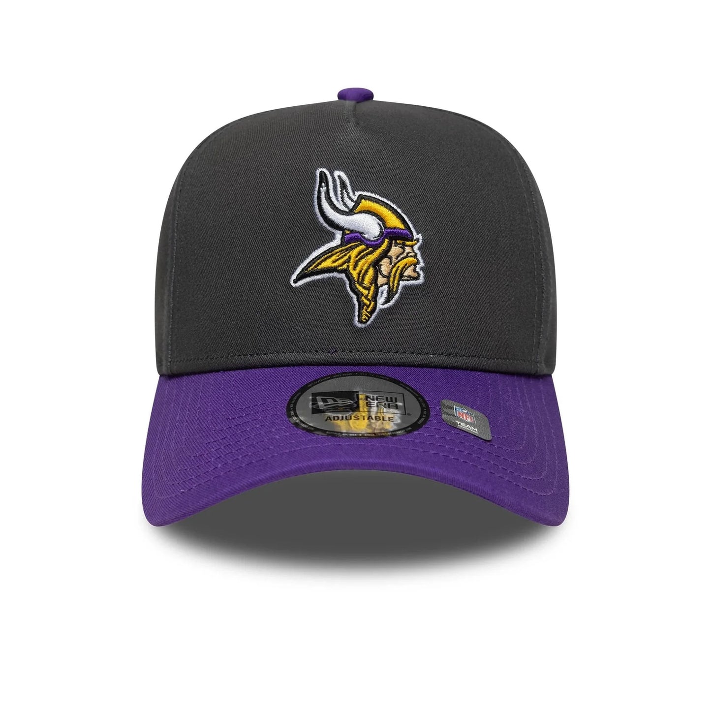 NEW ERA Minnesota Vikings NFL Charcoal 9FORTY E-Frame Adjustable Cap
