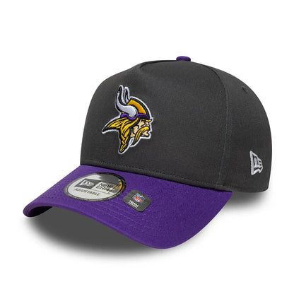 NEW ERA Minnesota Vikings NFL Charcoal 9FORTY E-Frame Adjustable Cap