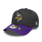 NEW ERA Minnesota Vikings NFL Charcoal 9FORTY E-Frame Adjustable Cap