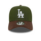 NEW ERA New Era LA Dodgers MLB Suede Visor Dark Green 9FORTY E-Frame Adjustable Cap