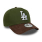 NEW ERA New Era LA Dodgers MLB Suede Visor Dark Green 9FORTY E-Frame Adjustable Cap