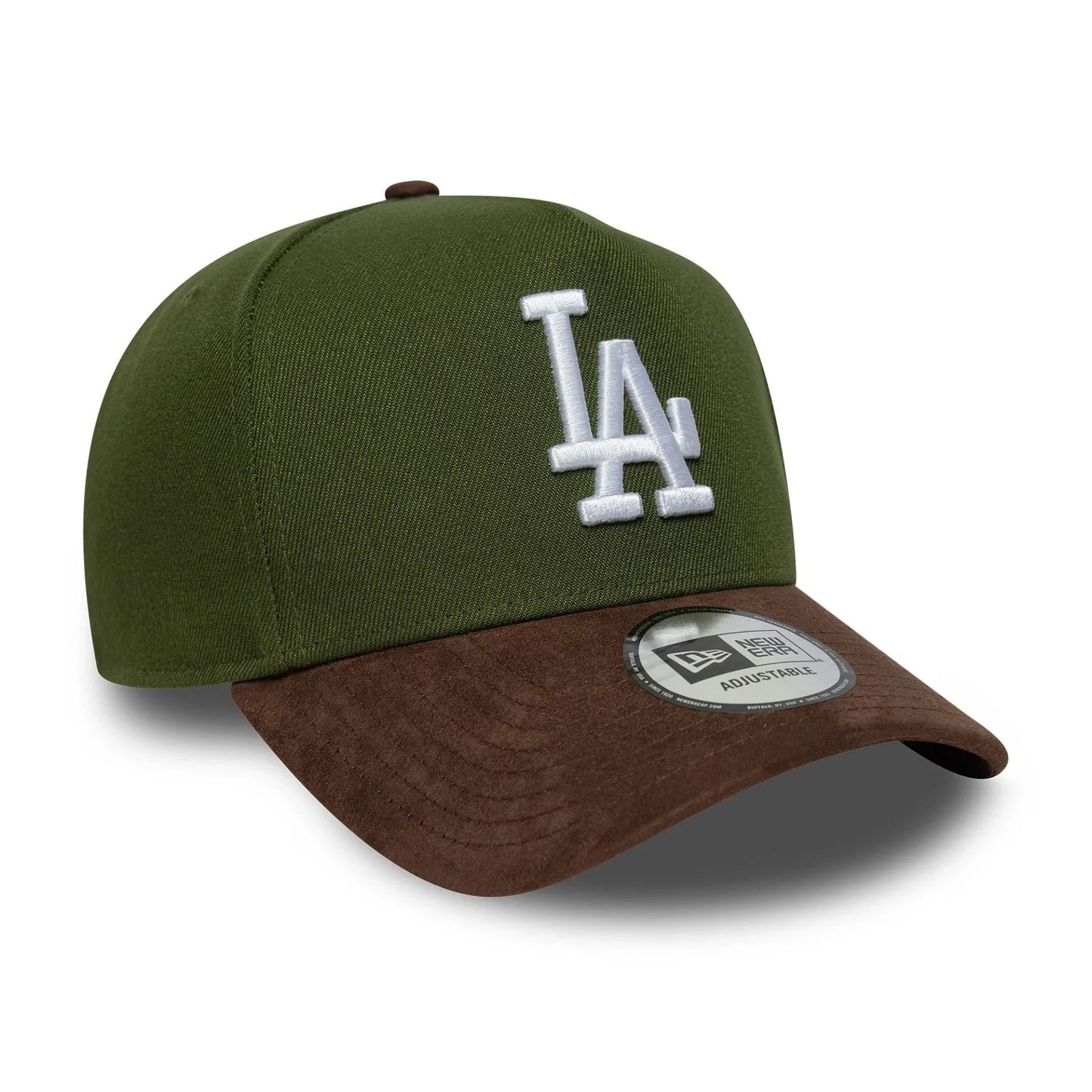 NEW ERA New Era LA Dodgers MLB Suede Visor Dark Green 9FORTY E-Frame Adjustable Cap