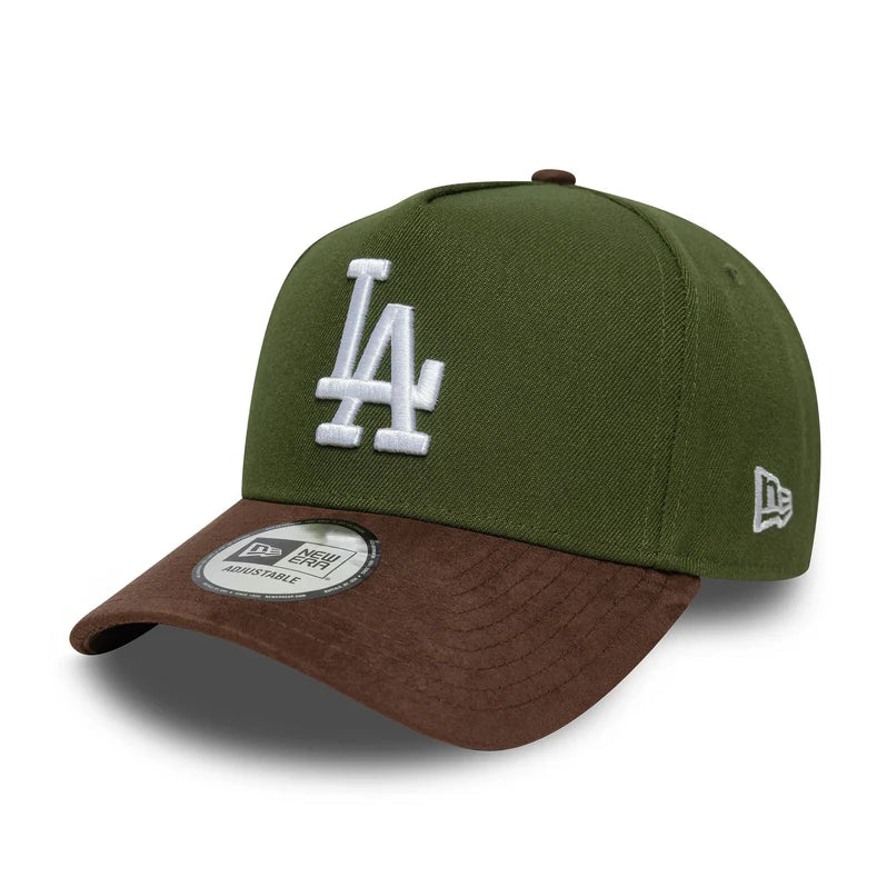 NEW ERA New Era LA Dodgers MLB Suede Visor Dark Green 9FORTY E-Frame Adjustable Cap