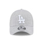 NEW ERA LA Dodgers MLB Heather Grey 39THIRTY Stretch Fit Cap