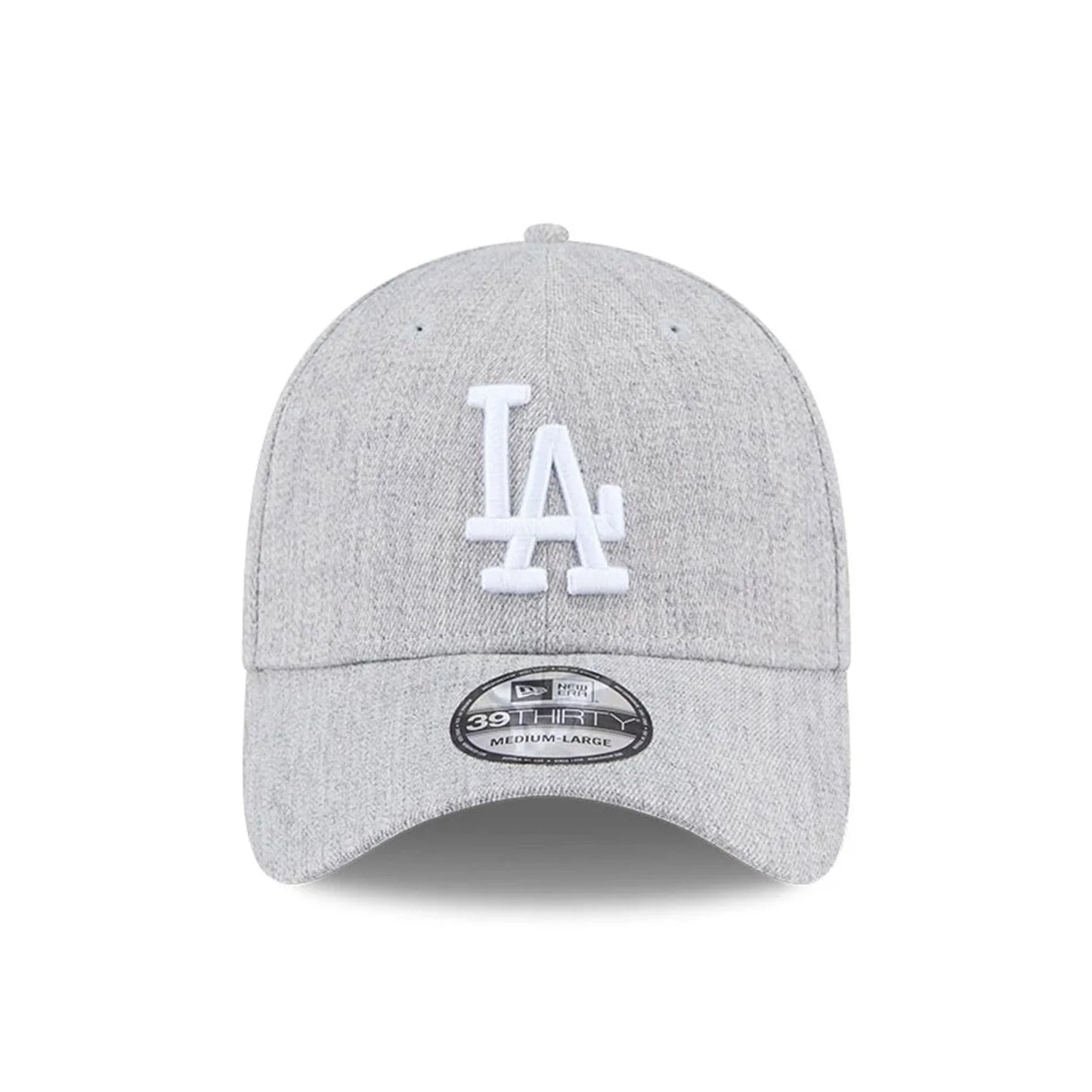NEW ERA LA Dodgers MLB Heather Grey 39THIRTY Stretch Fit Cap