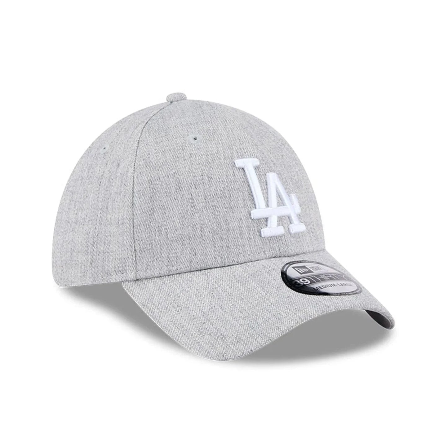 NEW ERA LA Dodgers MLB Heather Grey 39THIRTY Stretch Fit Cap
