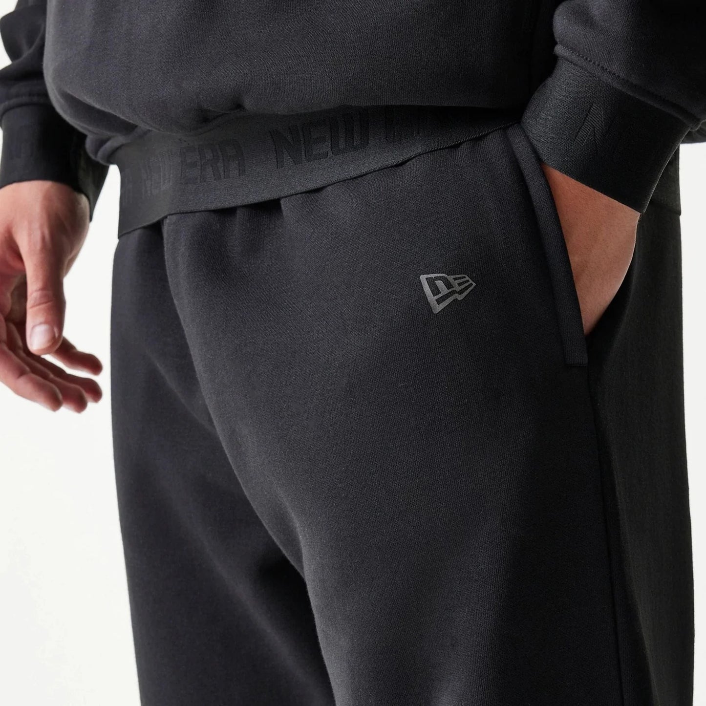 New Era Tech Black Straight Leg Joggers