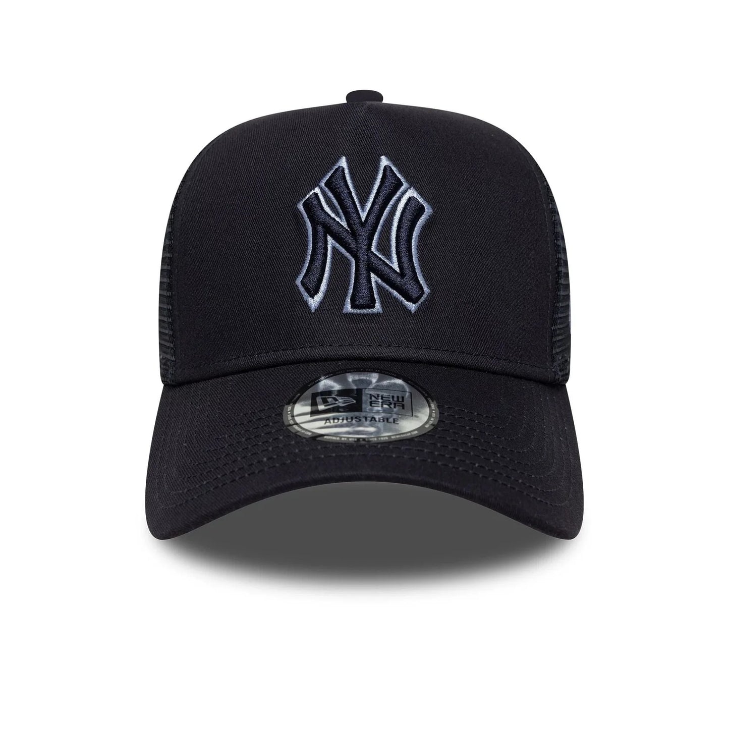 New Era New York Yankees MLB Outline Navy 9FORTY E-Frame Trucker Cap