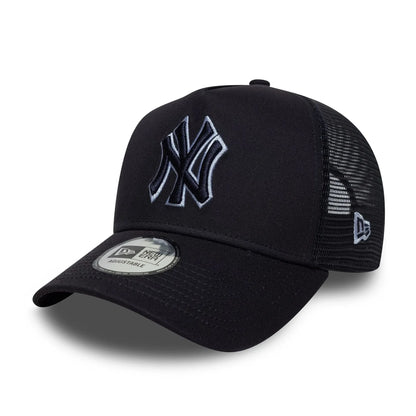 New Era New York Yankees MLB Outline Navy 9FORTY E-Frame Trucker Cap