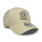 New Era New York Yankees MLB Outline Cream 9FORTY E-Frame Trucker Cap