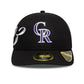 NEW ERA Colorado Rockies MLB Est Script Black Low Profile 59FIFTY Fitted Cap
