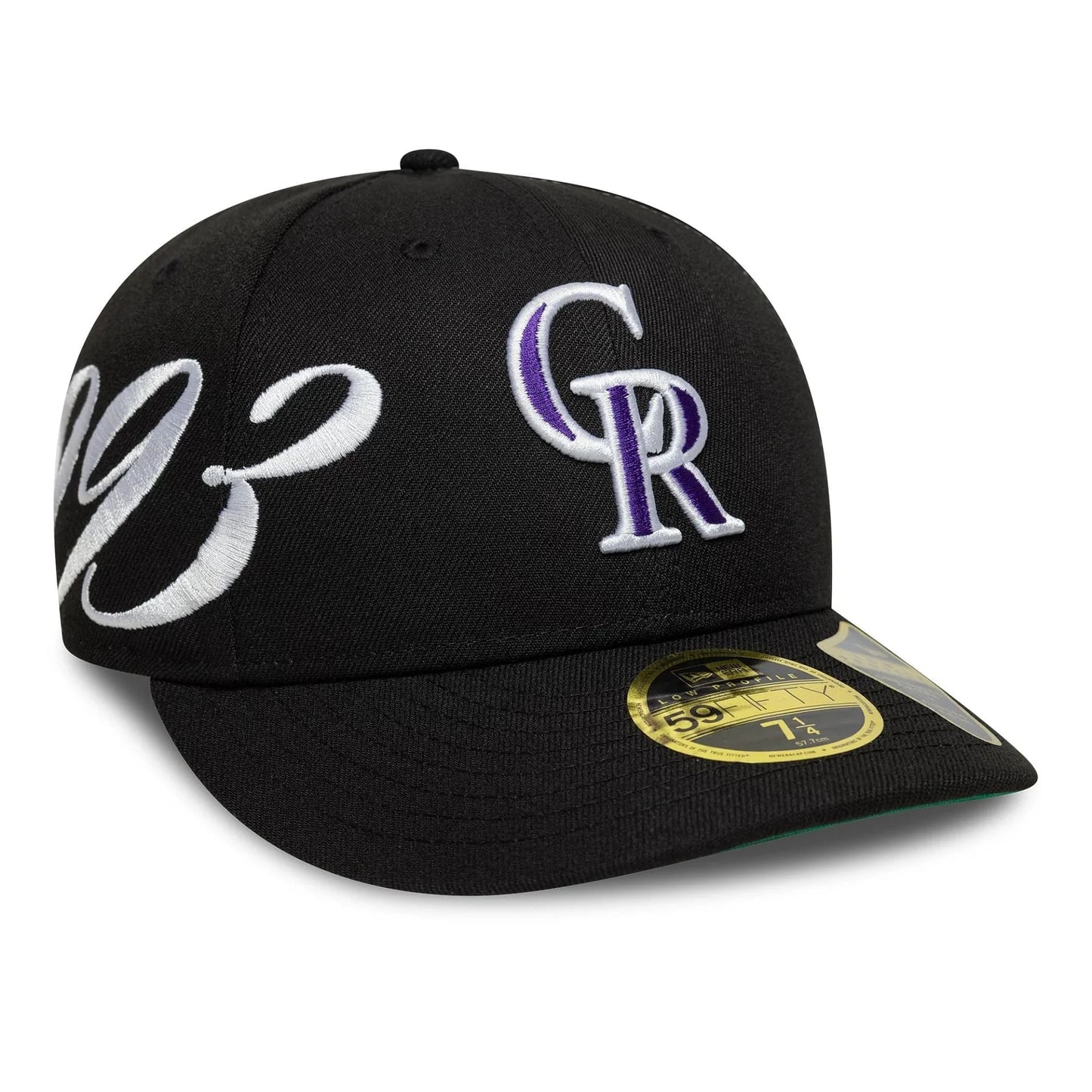 NEW ERA Colorado Rockies MLB Est Script Black Low Profile 59FIFTY Fitted Cap