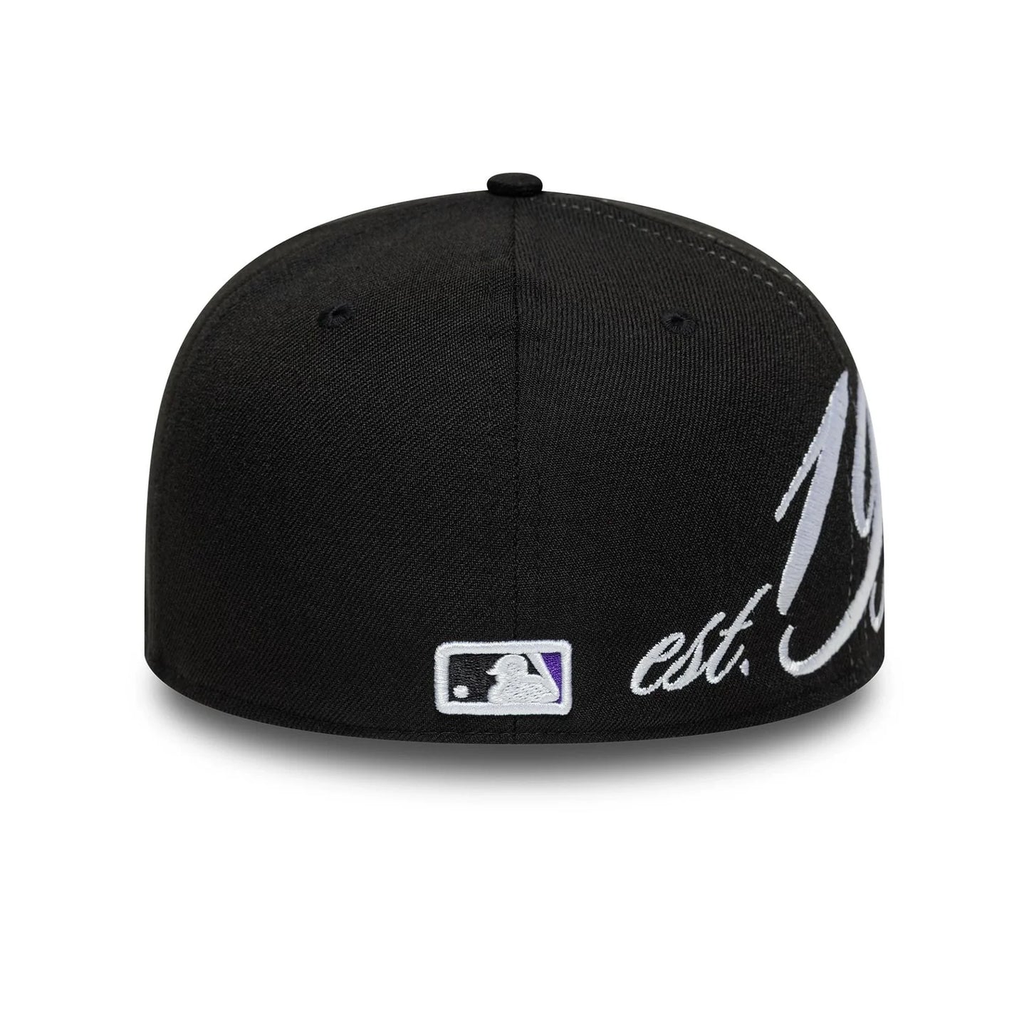NEW ERA Colorado Rockies MLB Est Script Black Low Profile 59FIFTY Fitted Cap